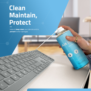 STERLIX 2-Pack Air Duster Can 400ml Compressed Air Spray Dust Cleaner
