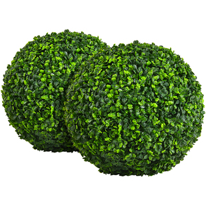 Set of 2 Artificial Plant Topiary Balls