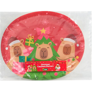 Pack of 4 Christmas Capybara Platters