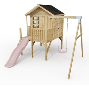 ClassicPlay Premium 5ft Playhouse on Deck with Single Swing