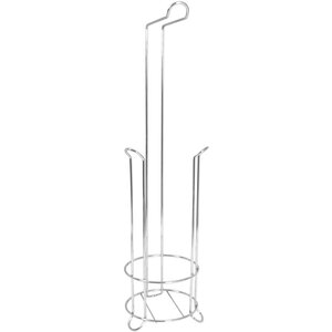 Linnea Chrome Toilet Roll Holder with Storer