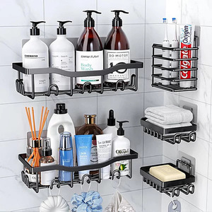 Stainless Steel Shower Caddy 5-Piece Storage Set