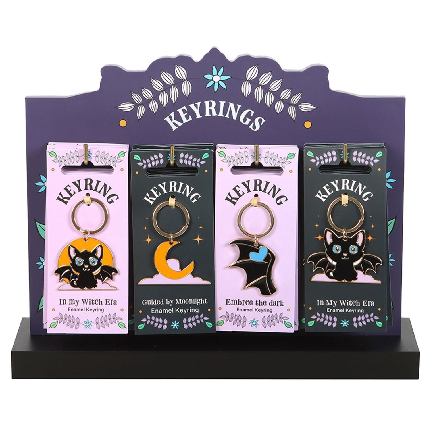 Something Different Cute and Creepy Keyring (Pack of 24) Multi Multicoloured 1