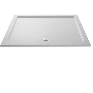 1700mm x 800mm Premium Slip Resistant Rectangular White Stone Resin Shower Tray