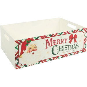 Retro Santa Christmas Crate