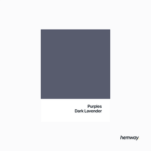 Hemway Chalk Paint Flat Matt Dark Lavender Purple 1L