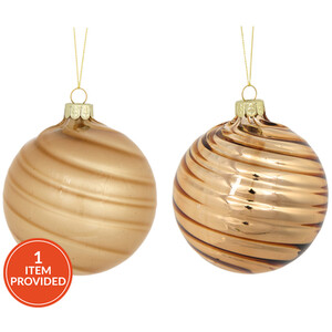 Copper Swirl Bauble