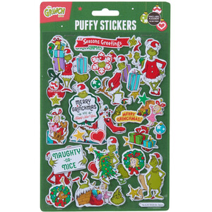Pack of 2 Grinch Puffy Sticker Sheets