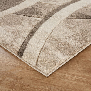 Santiago Modern Abstract Geometric Carved Rugs Living Room Curve Design Area Rug