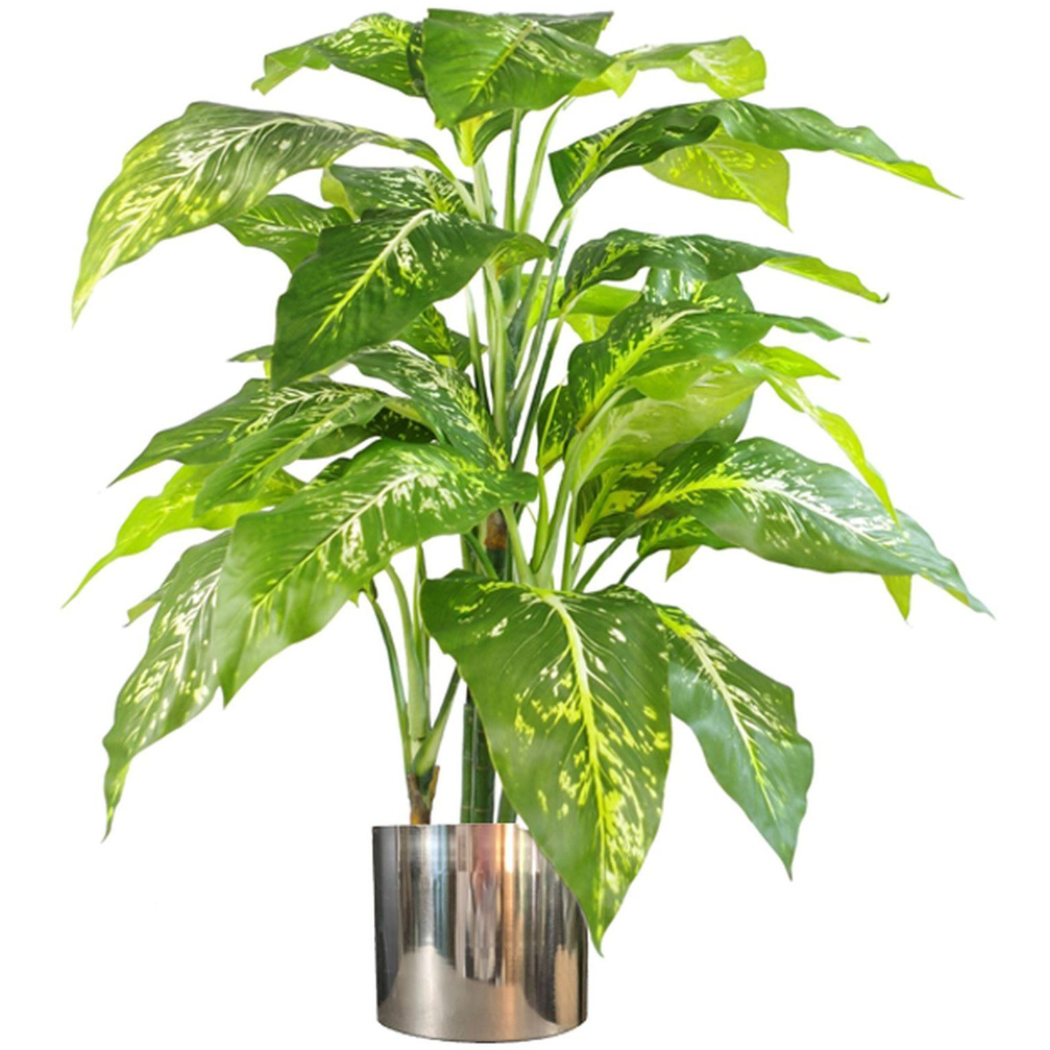Artificial Tree With Metal Planter 100cm Realistic Plant - Green