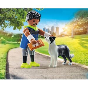 Jogger with Border Collie