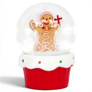 Gisela Graham Gingerbread Man Miniature Christmas Snowglobe