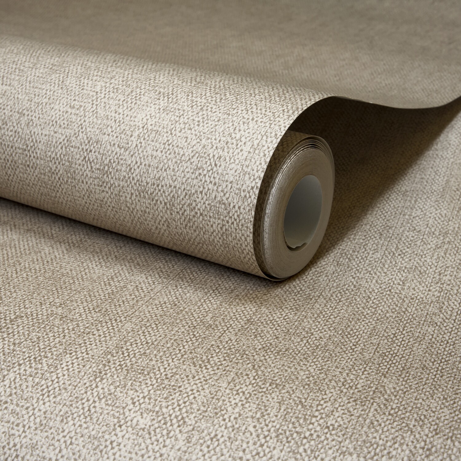 Grandeco Boutique Mini Twill Woven Fabric Effect Wallpaper - Taupe