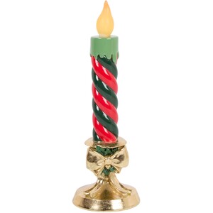 Light Up Traditional Striped Candle