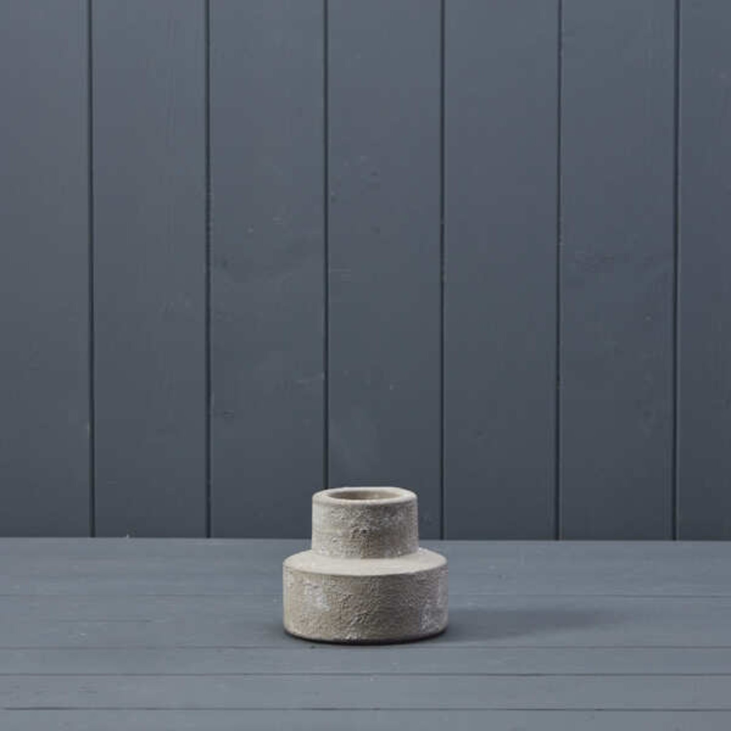 Kdmd Unisex Grey Cement Candle Or Tealight Holder - Image 2
