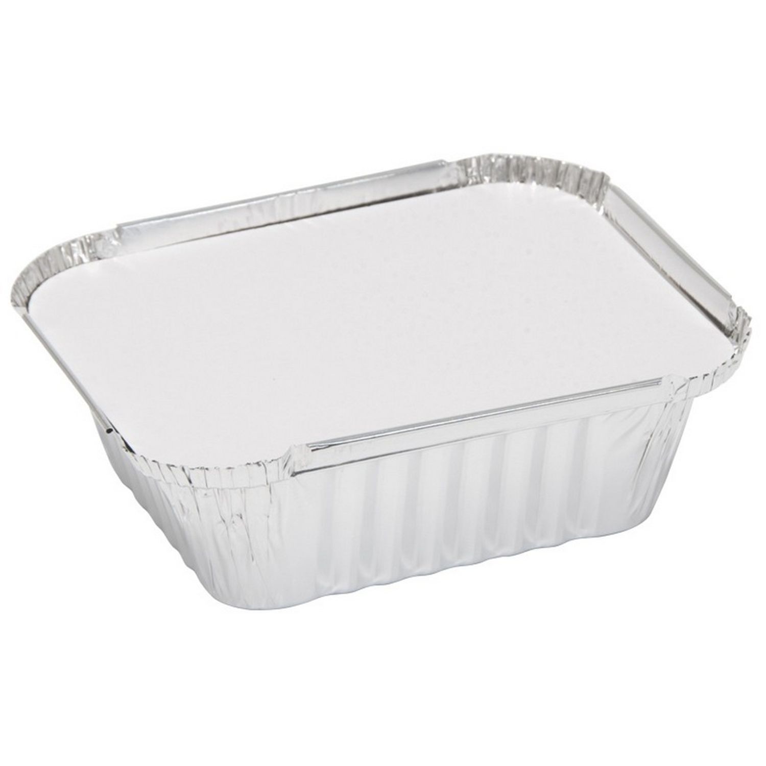 Caroline Foil Trays With Lids (Pack Of 4) - Silver