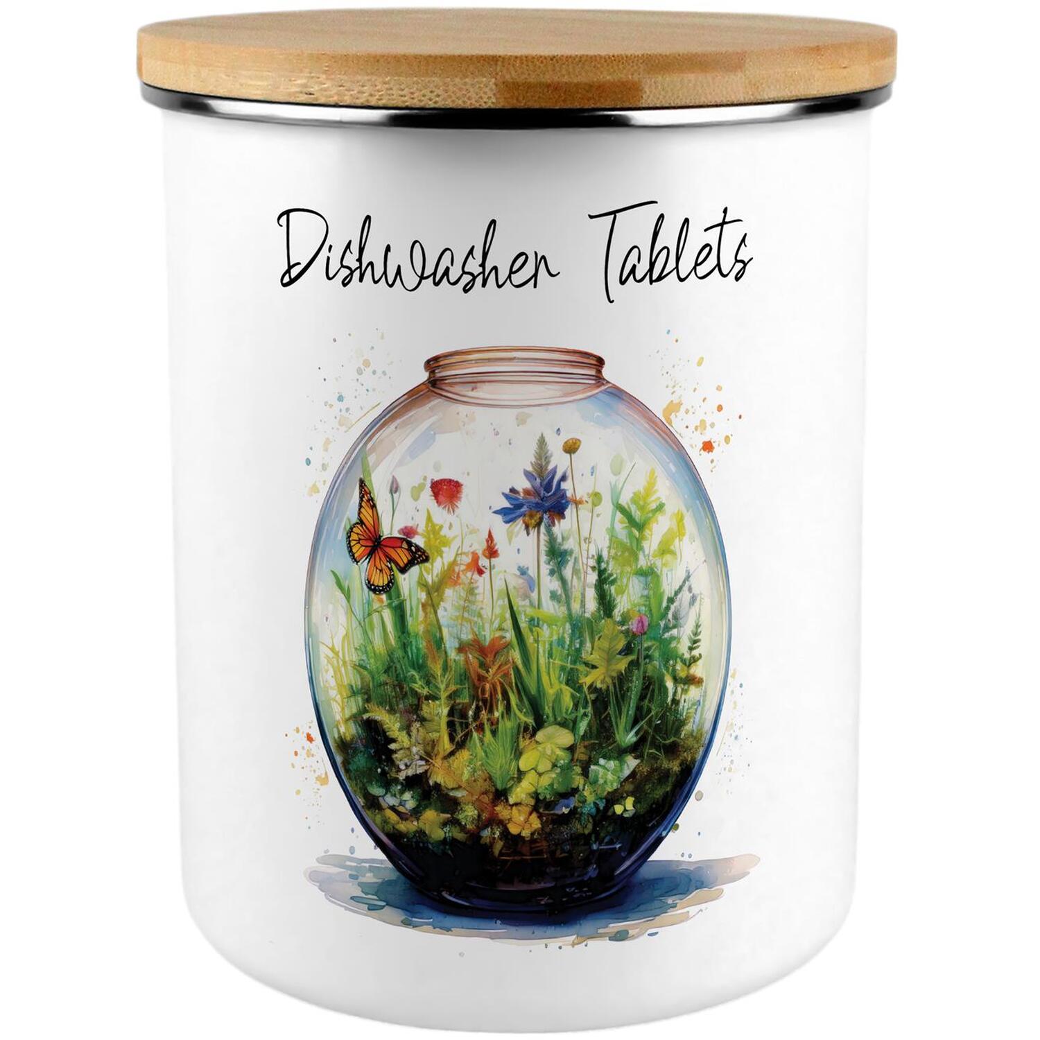 B&Q - Plant Terrarium Dishwasher Tablets Storage Tin - Image 2