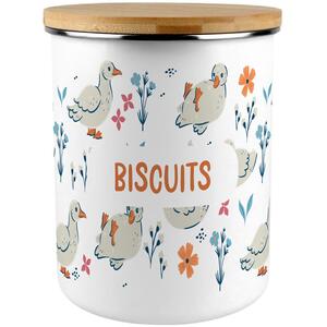 Ducks & Flowers Extra Large Biscuit Tin