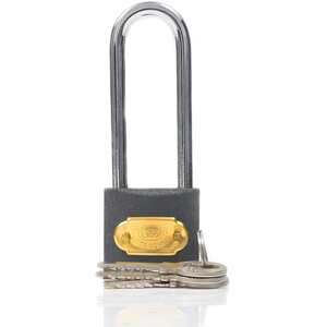Fort Fasteners Tri-Circle Padlock Iron Long Shackle 38mm Pack of 1