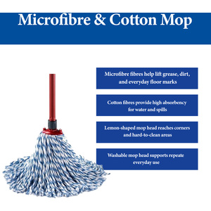Vileda SuperMocio Microfibre Cotton Mop