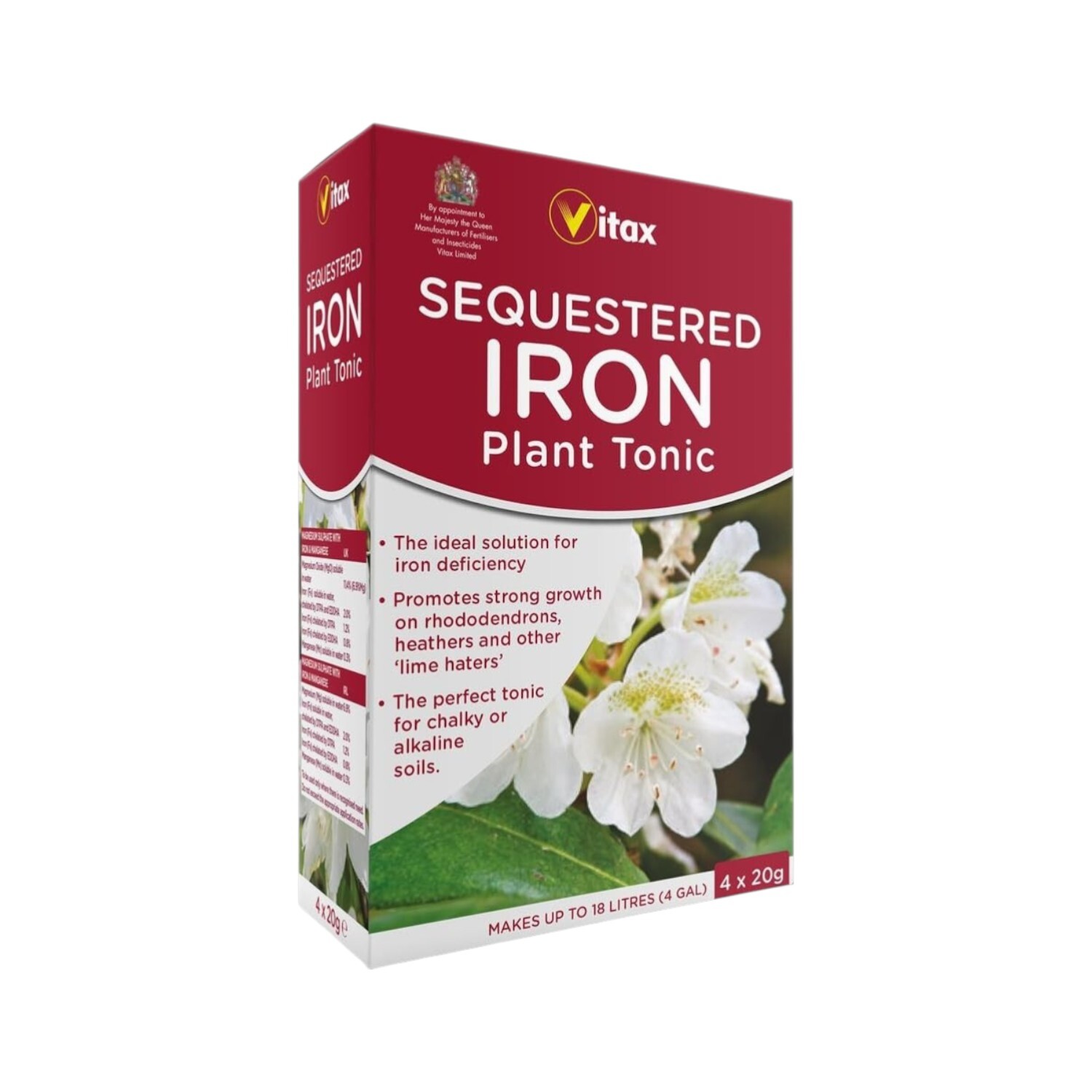 Vitax Sequestered Iron Plant Tonic 4 X 20G [5Sqi20] - Image 4