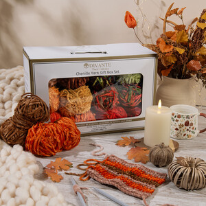 Chenille Yarn Autumn Gift Box Set