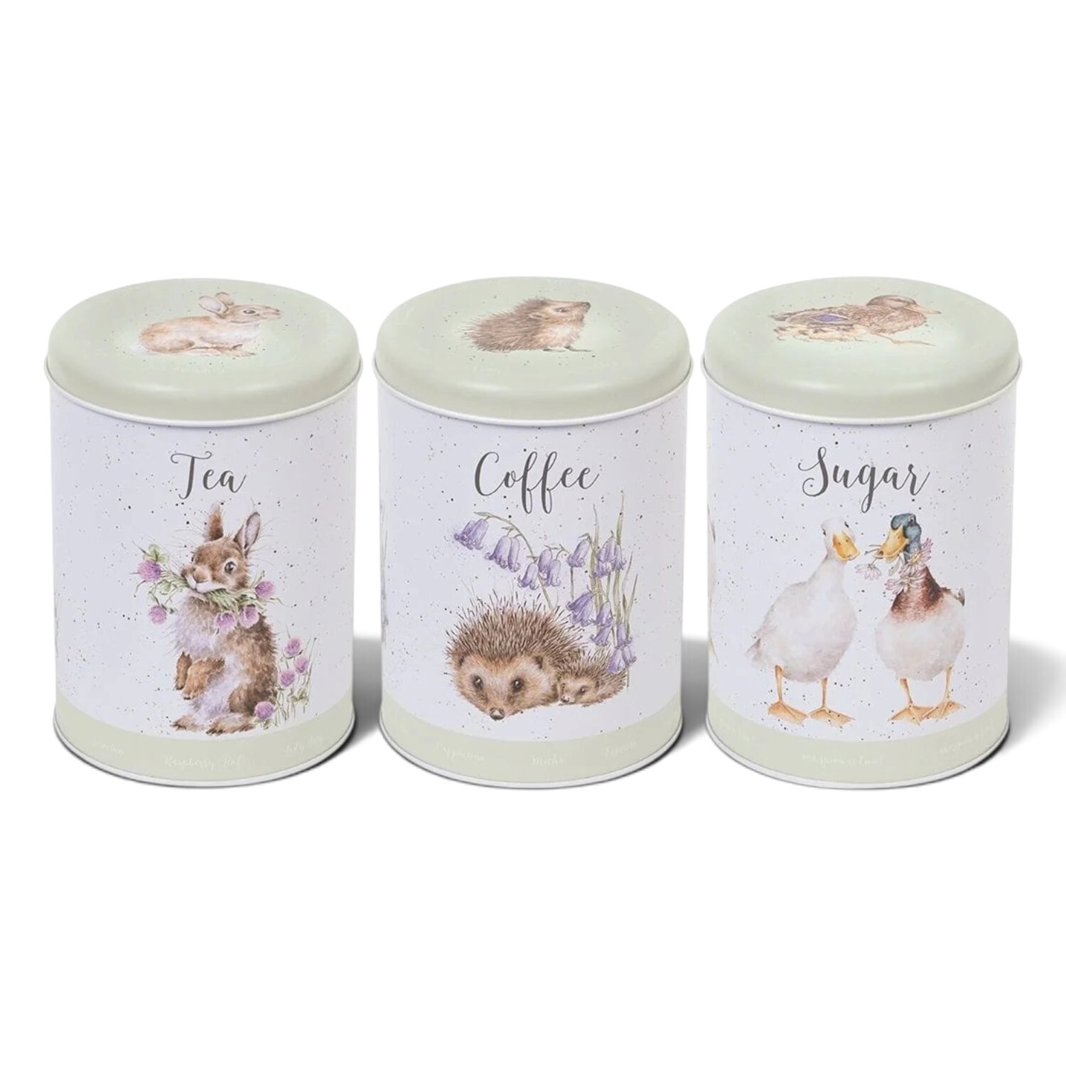 Wrendale Designs Green The Country Set Tea Coffee Sugar Canister - Image 4