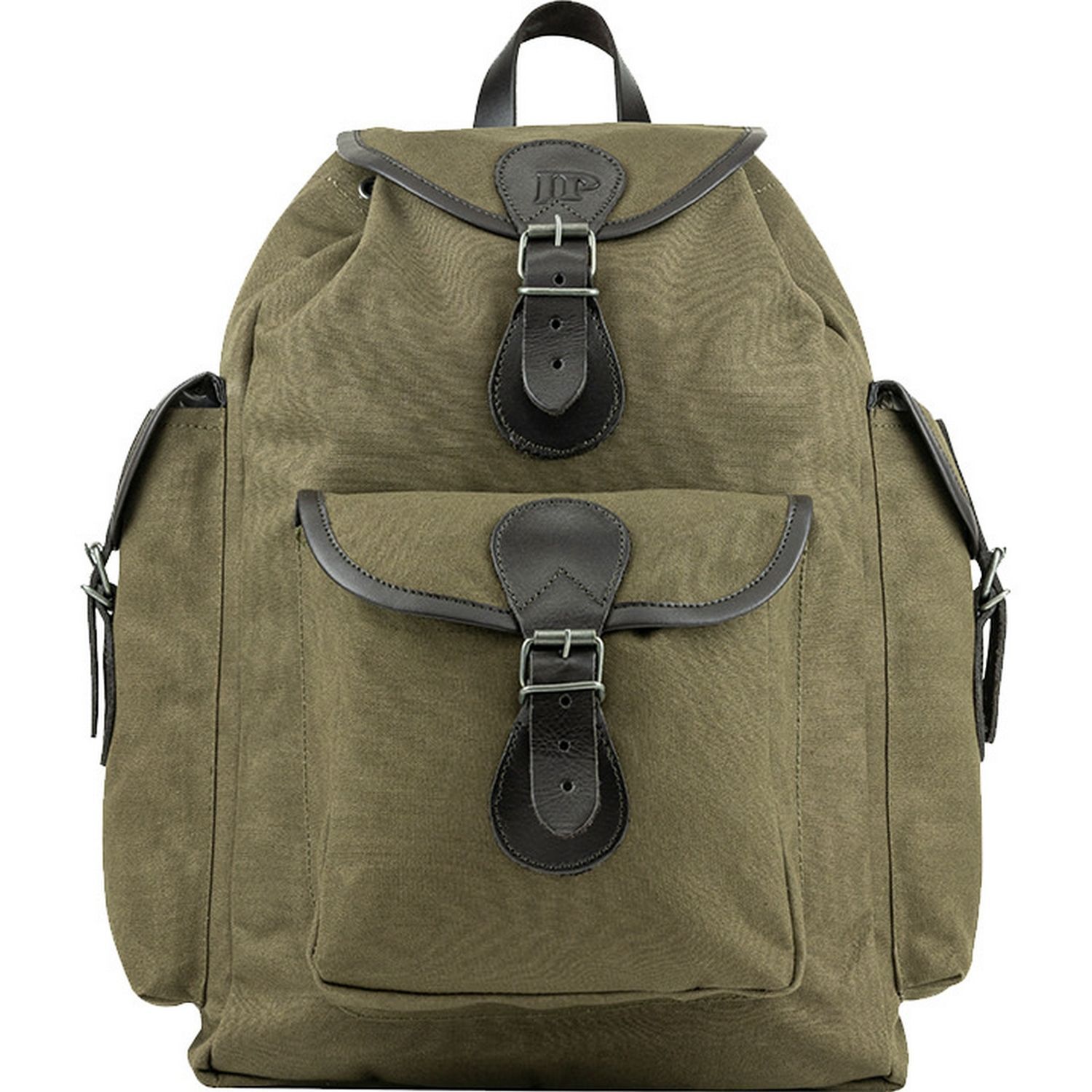 Jack Pyke Canvas Leather Trim Backpack A - Green