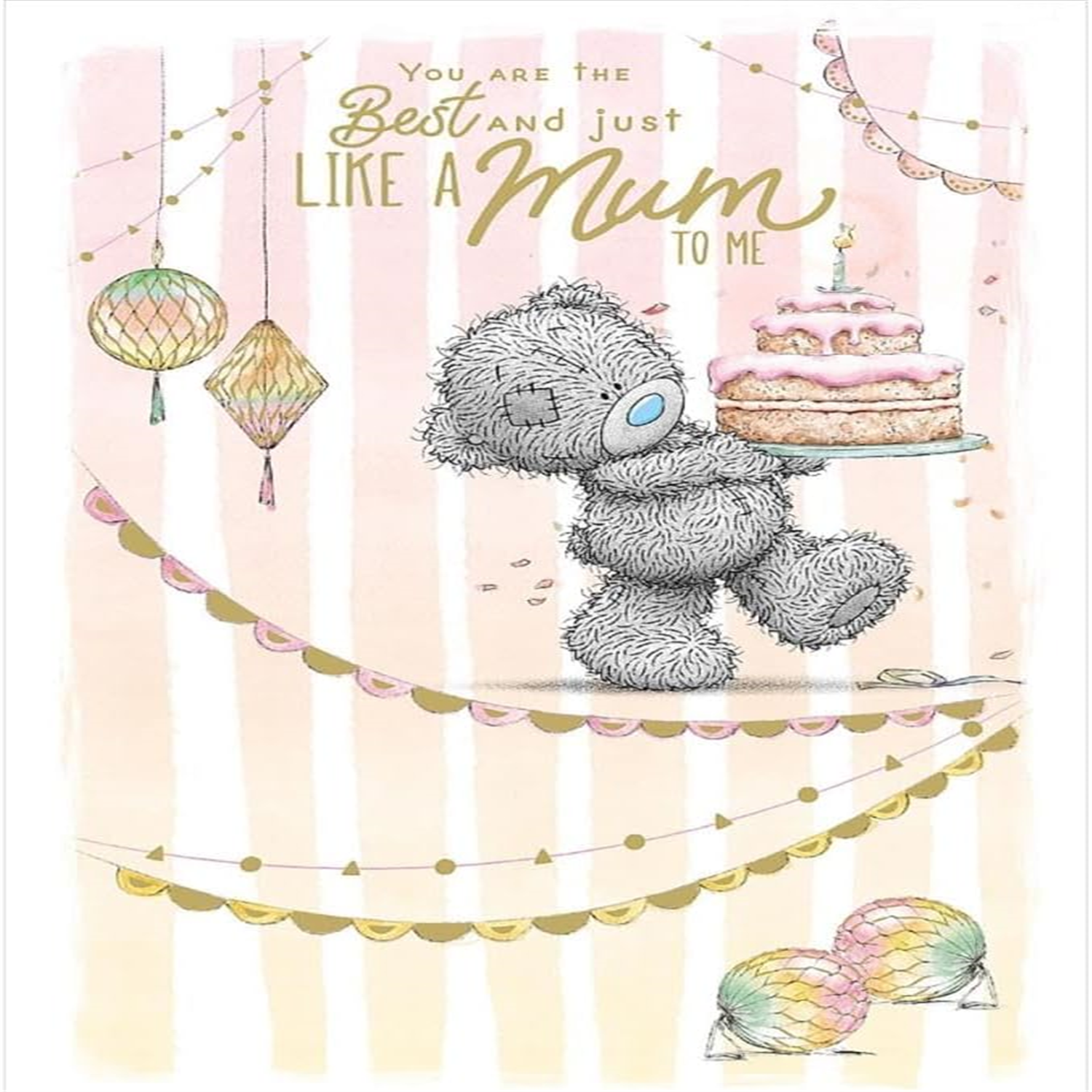 Me to You Tatty Teddy Cute Birthday Card 'Just Like A Mum To Me' - Image 2