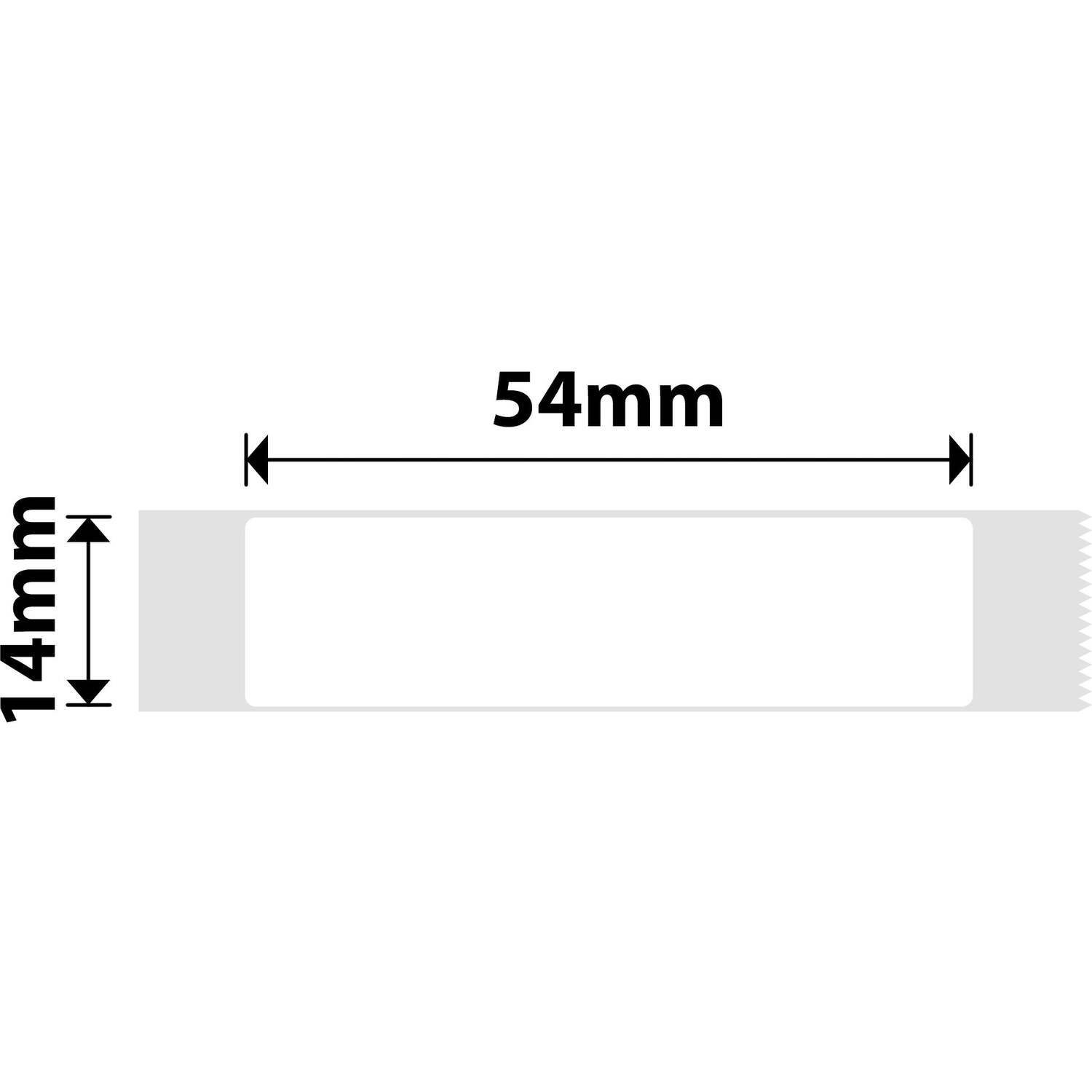 Niimbot D Range 14X54mm White Thermal Label Roll - White