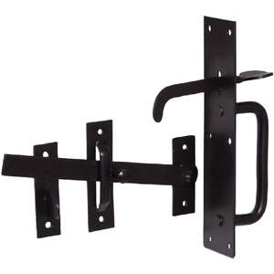 Black Suffolk Gate Latch Catch Thumb Lock