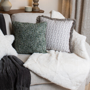 Rabbit Faux Fur Throw