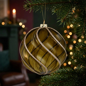 Opaque Glitter Swirl Bauble shot 21479274