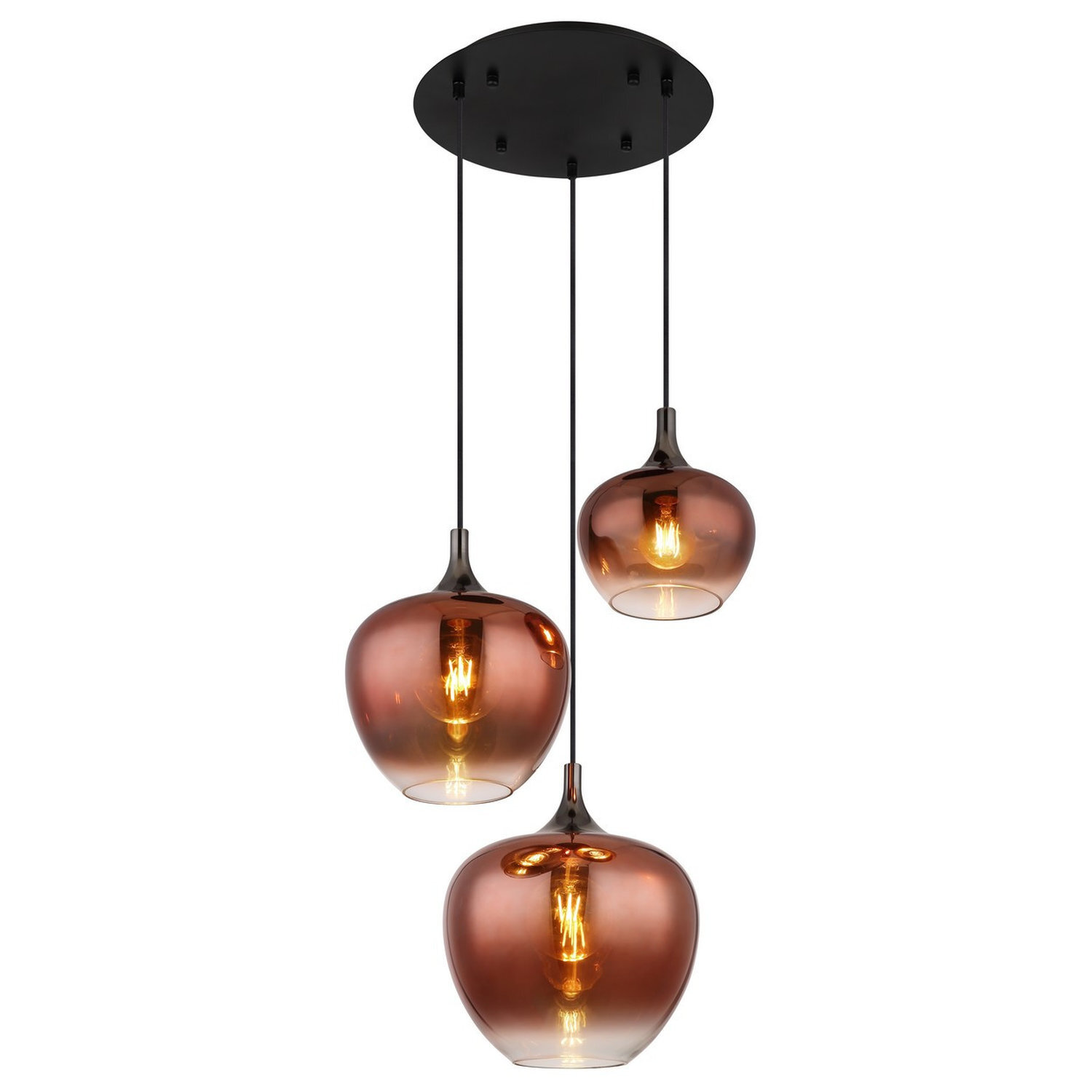Globo Lighting Maxy Pendant Light Black