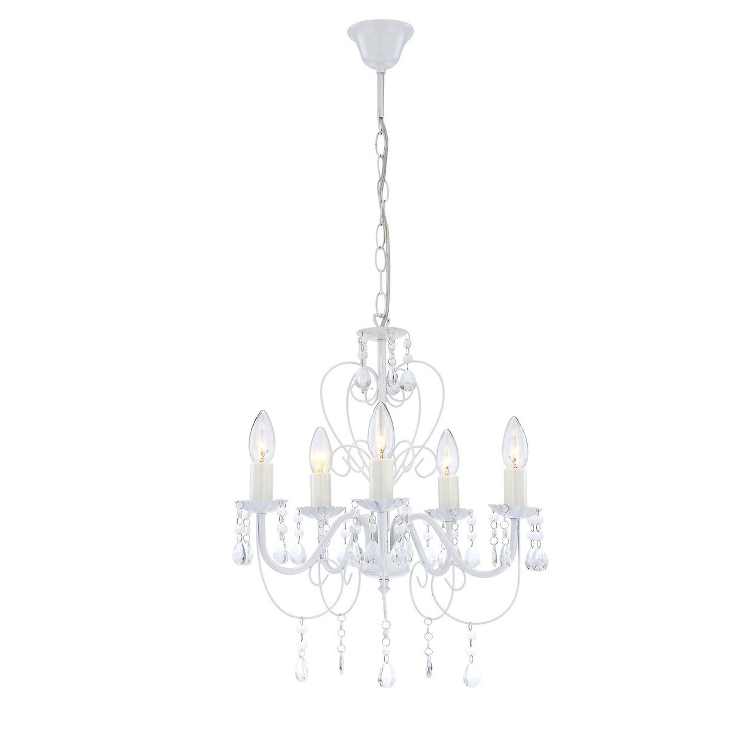 Globo Lighting Pinja Chandelier White