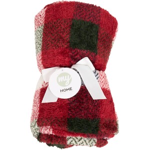 Kinross Check Teddy Fleece Throw