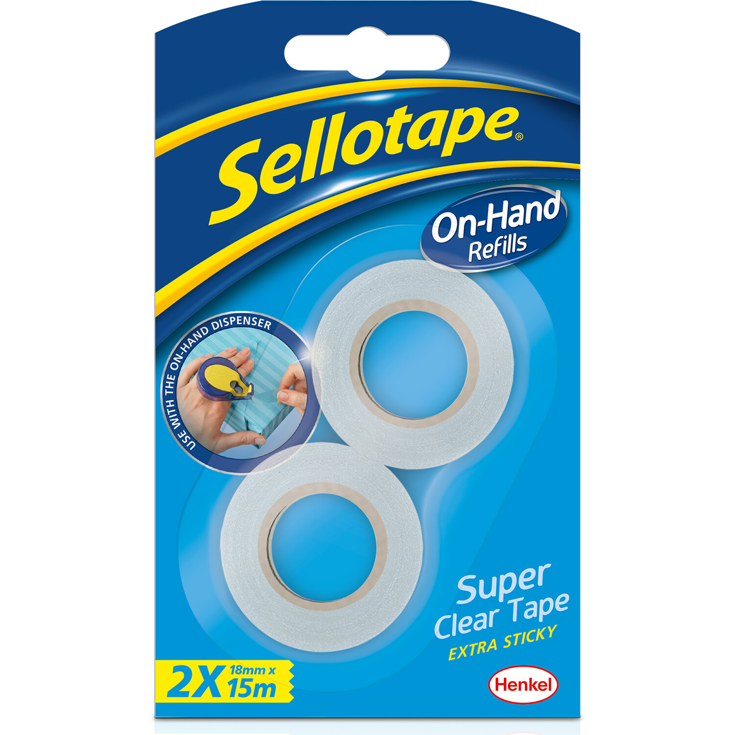 Pack of 2 Sellotape On Hand Refill