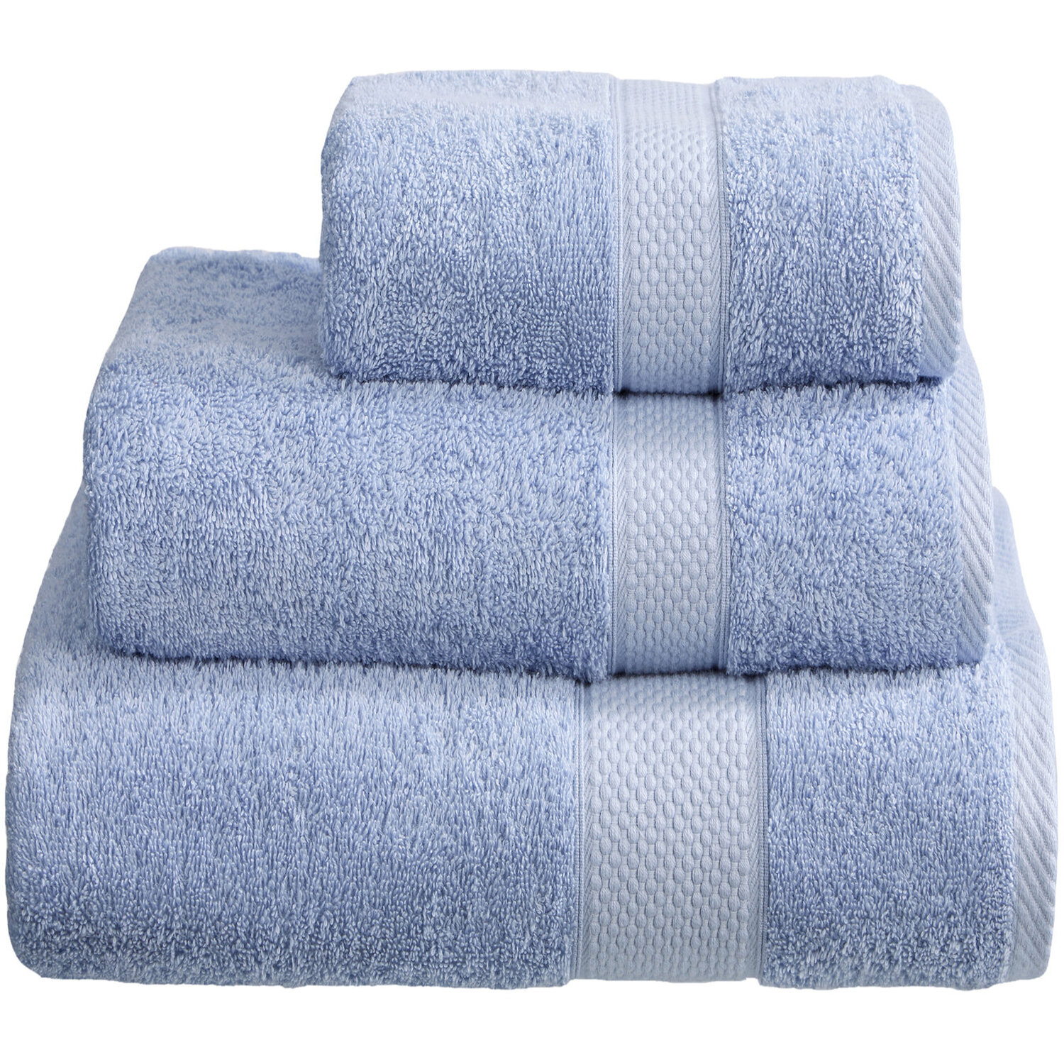 Luxury Ringspun Turkish Cotton Towel Range - Light Blue / Jumbo Bath Sheet / 180cm / 0.8kg