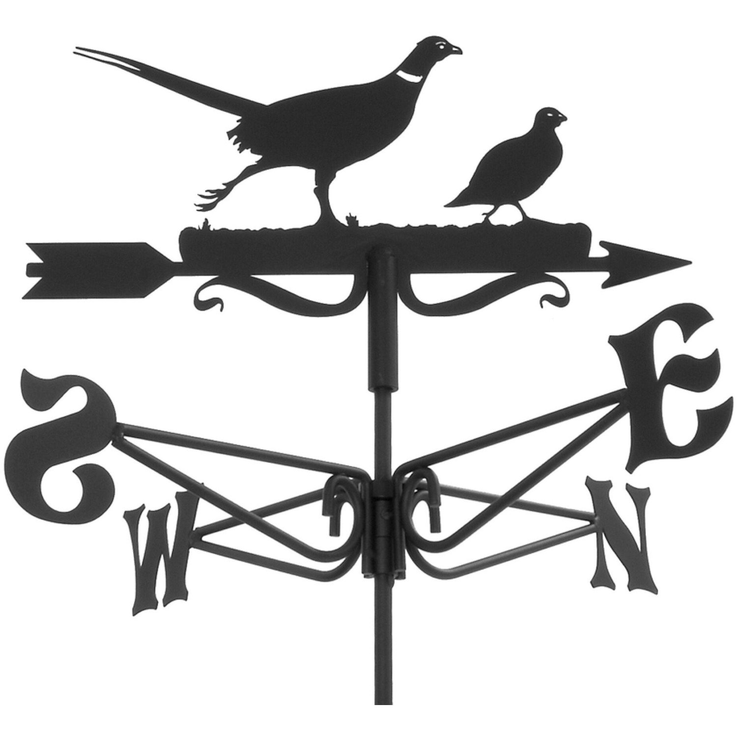 Espira Pheasant And Partridge Mini Weathervane - Black