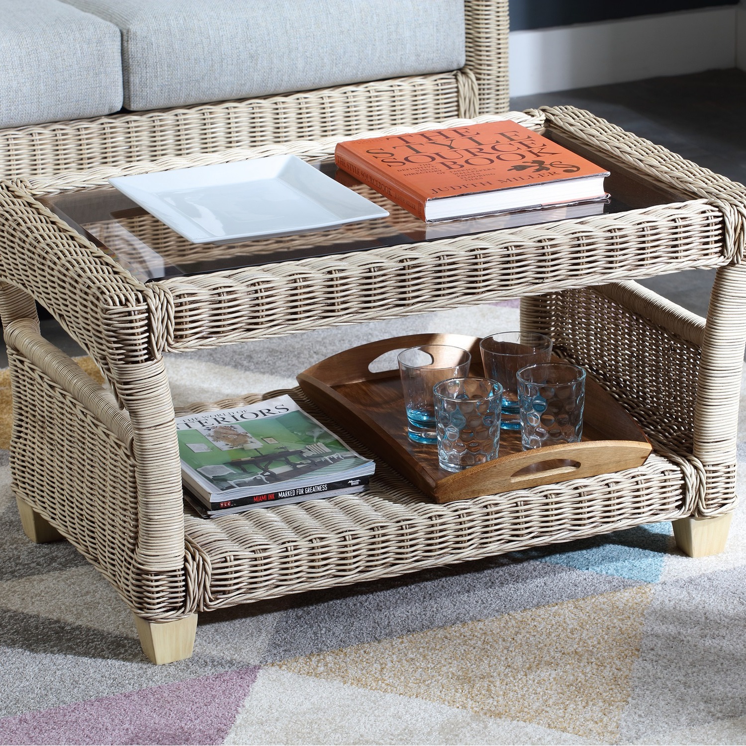 Dijon Natural Coffee Table - Grey