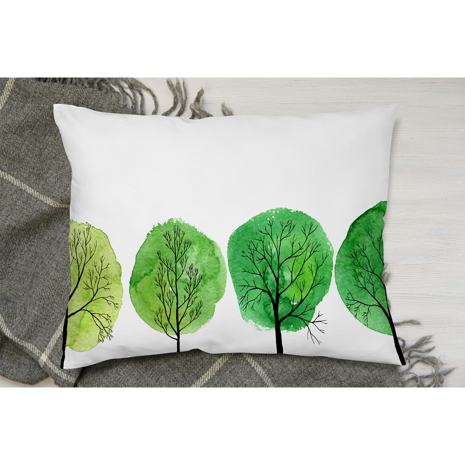 Trees Cushion - Green