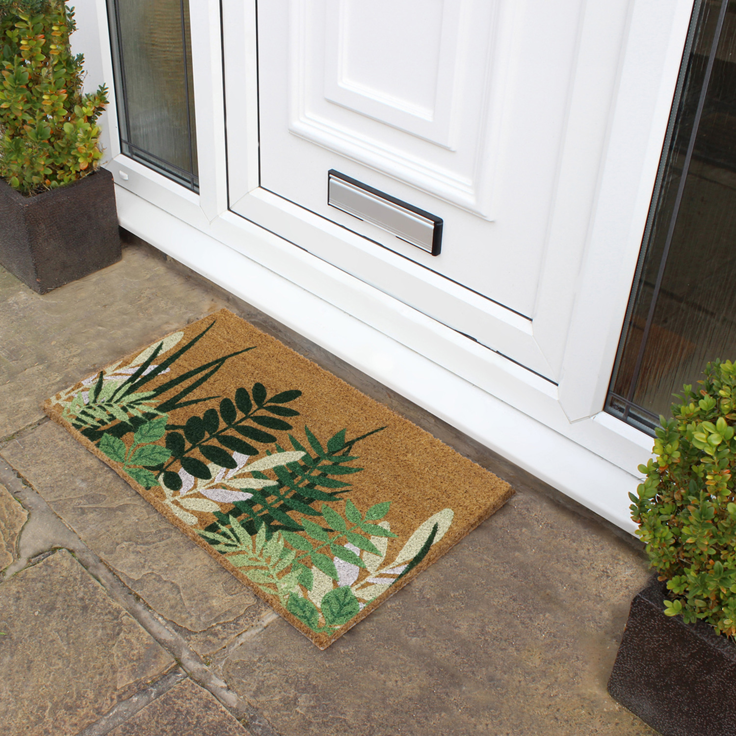 Eco-Friendly Greenery Door Mat - Brown