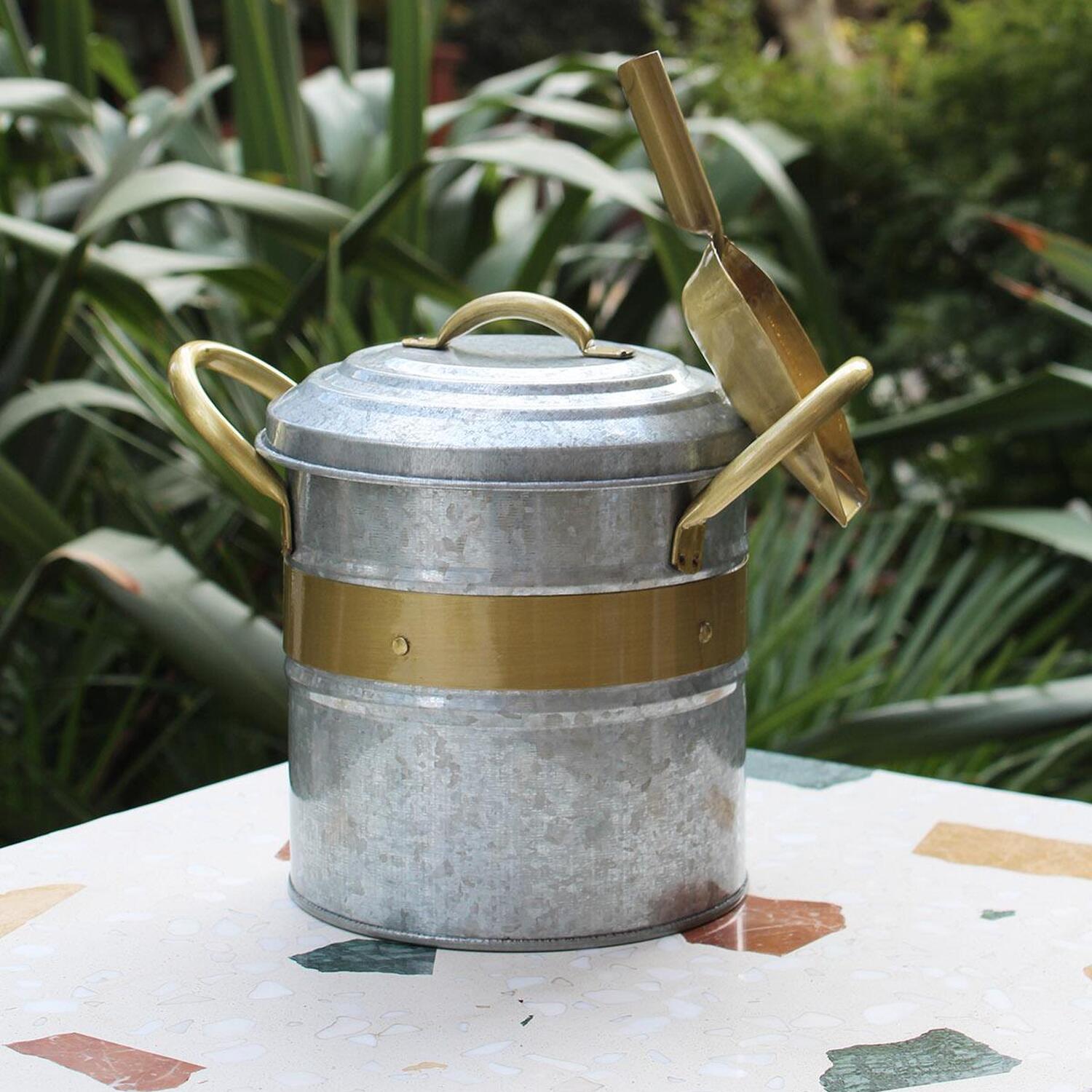 The Mia Galvin Series Kitchen Storage Bin - Silver And Gold