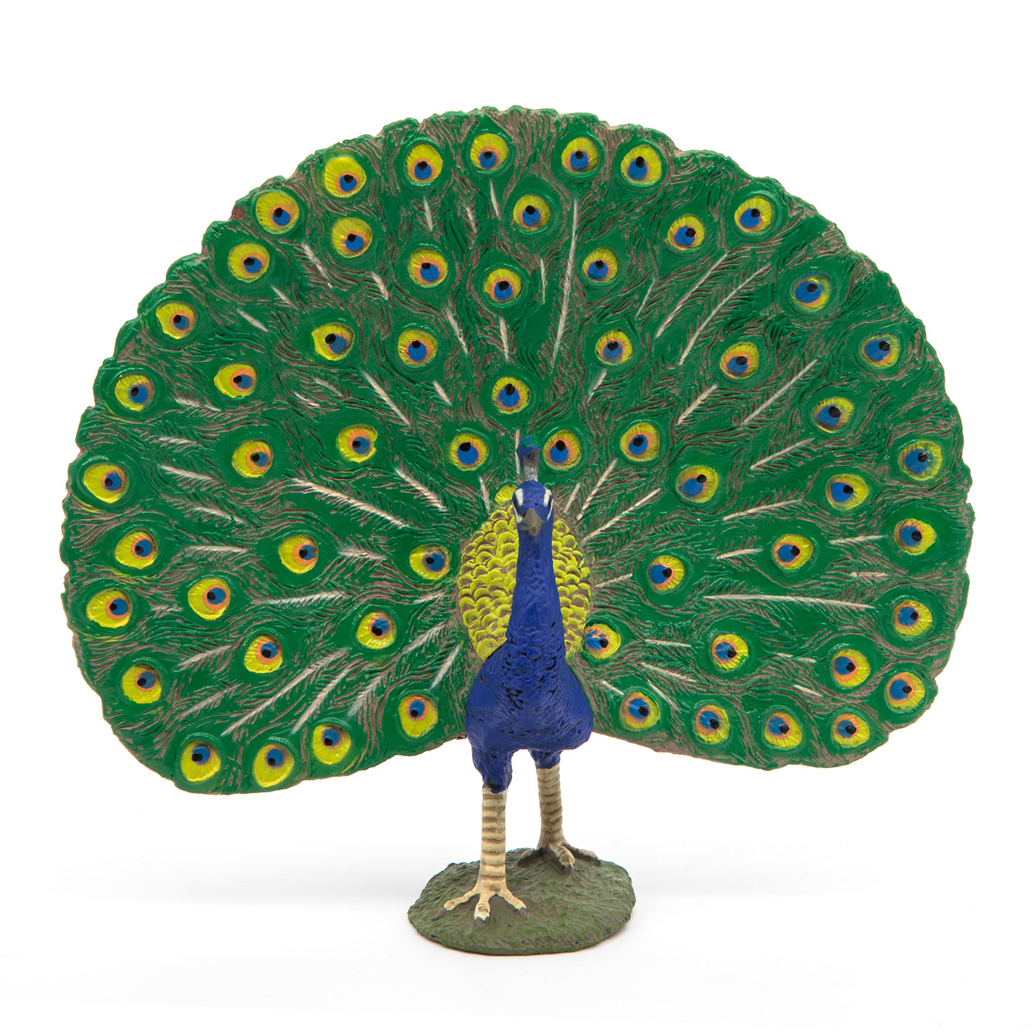 PAPO Farmyard Friends Peacock Toy Figure - Blue