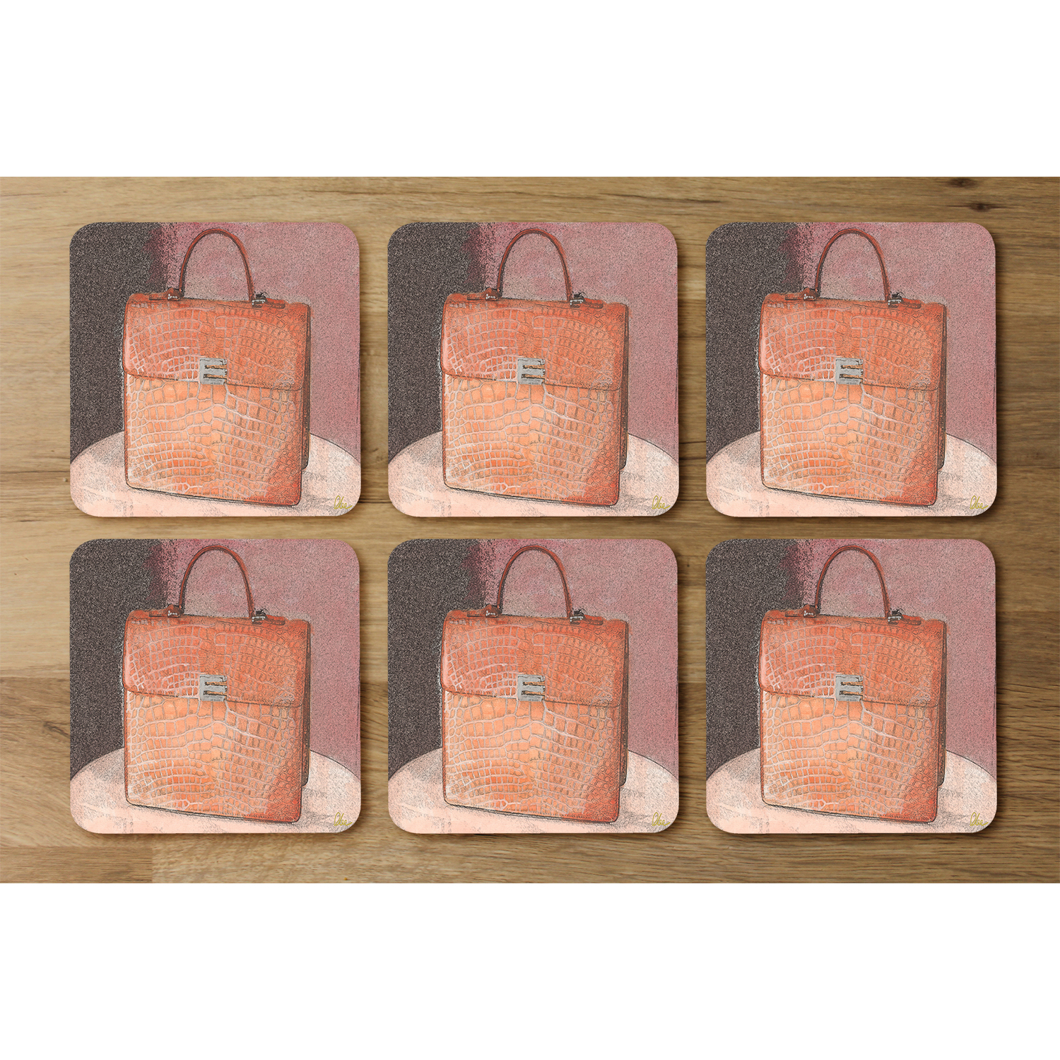 Brown Bag Coaster - Brown