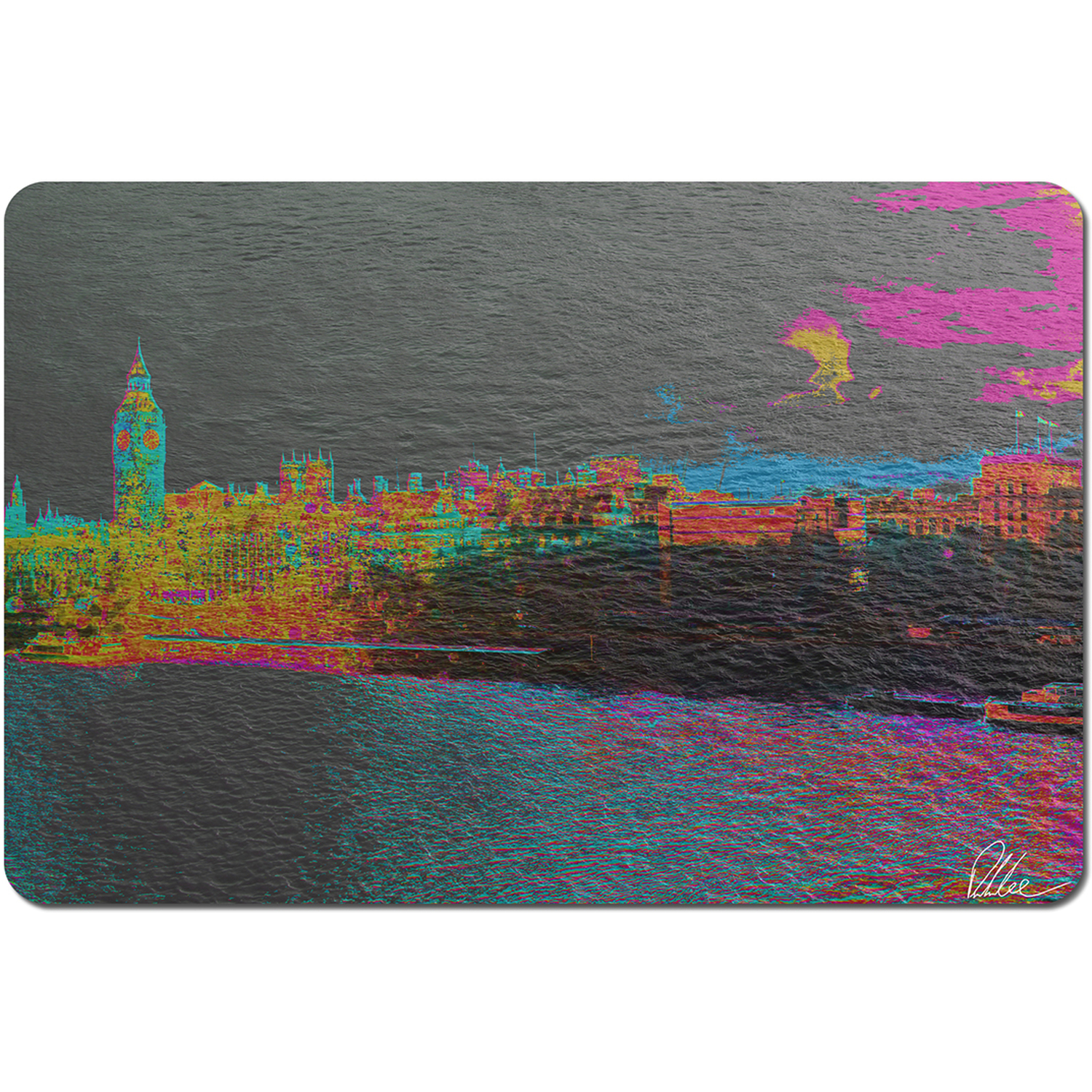 Image of Landscape London Placemat - Black