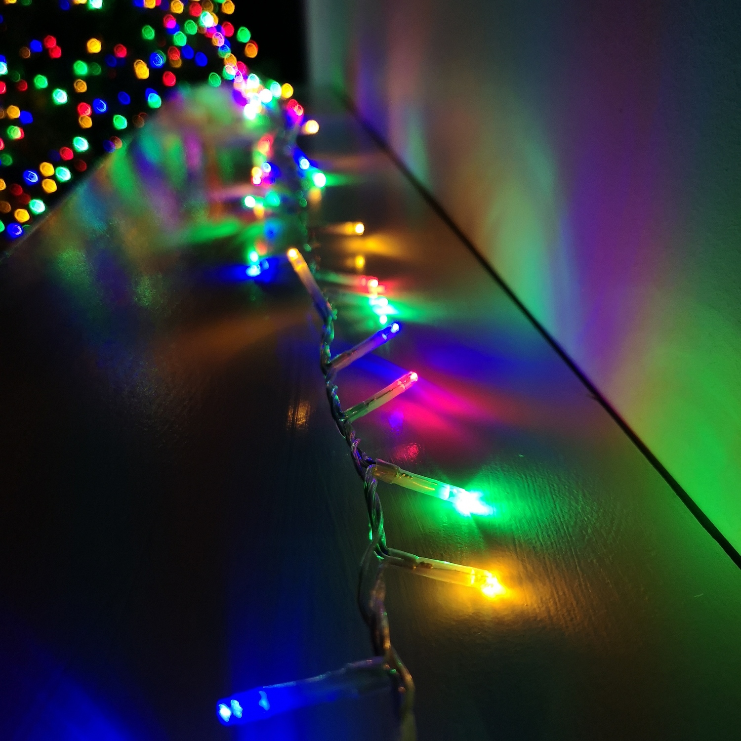 1000 LED Premier Christmas Lights MultiMains Timer in Multicoloured - Multicolour