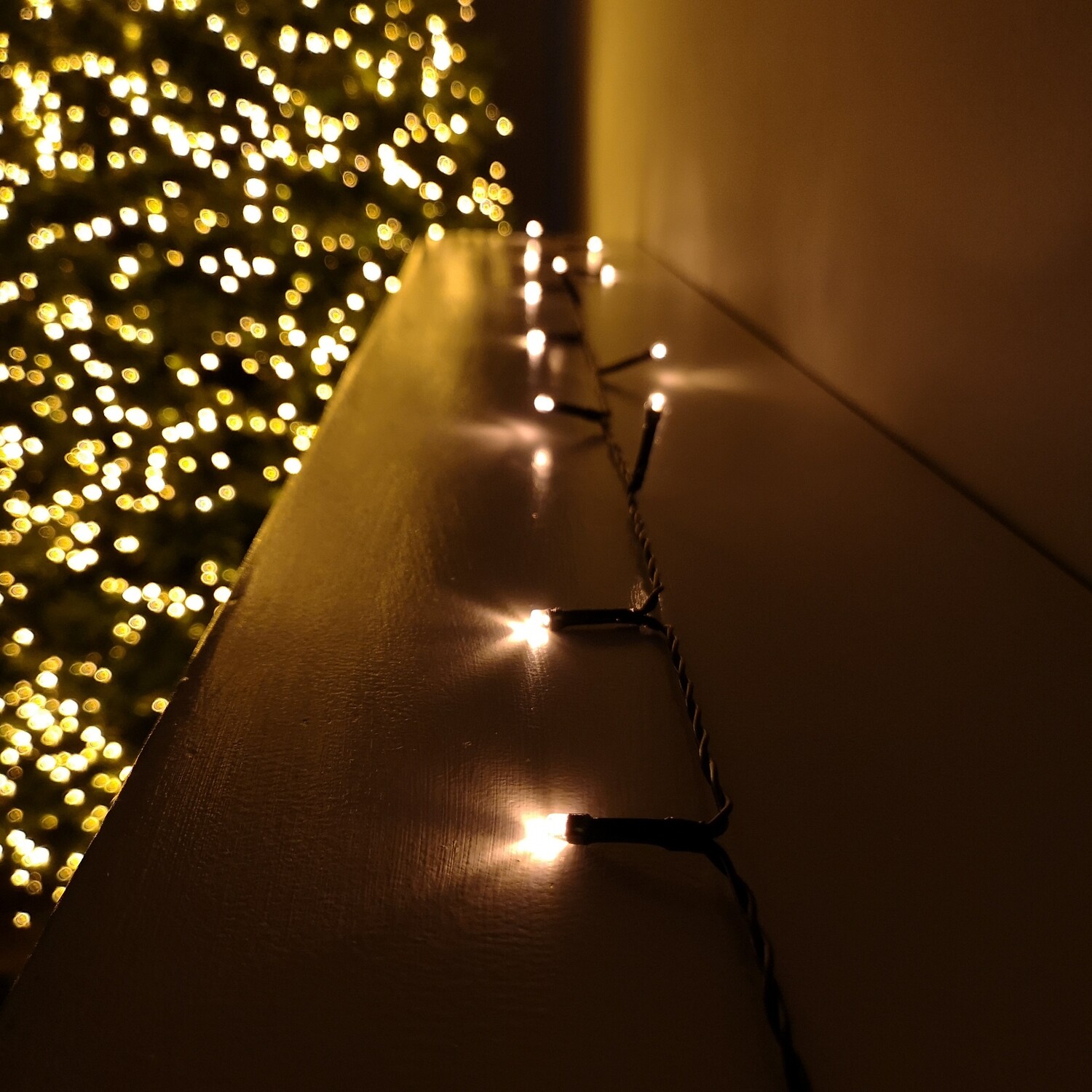 LED Battery Power Christmas Lights Multi Function with Timer - Vintage Gold