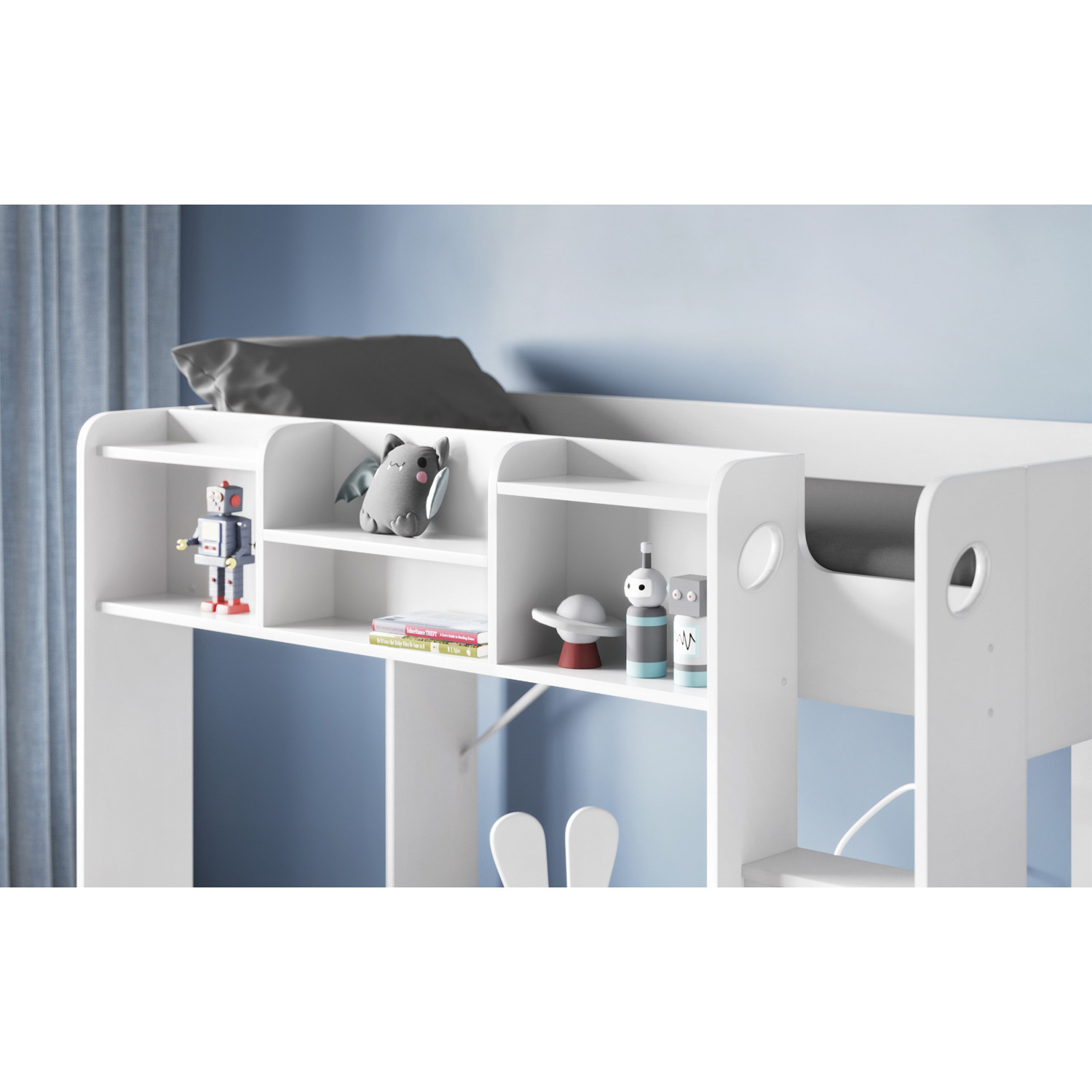 Wizard High Sleeper White - White