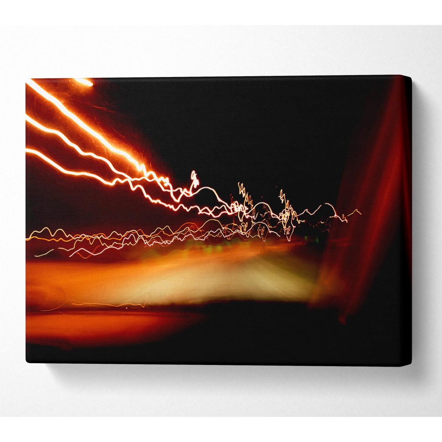 Wallart-Direct - Lightning Fast Canvas Print Wall Art - Yellow / 101.6cm thumbnail